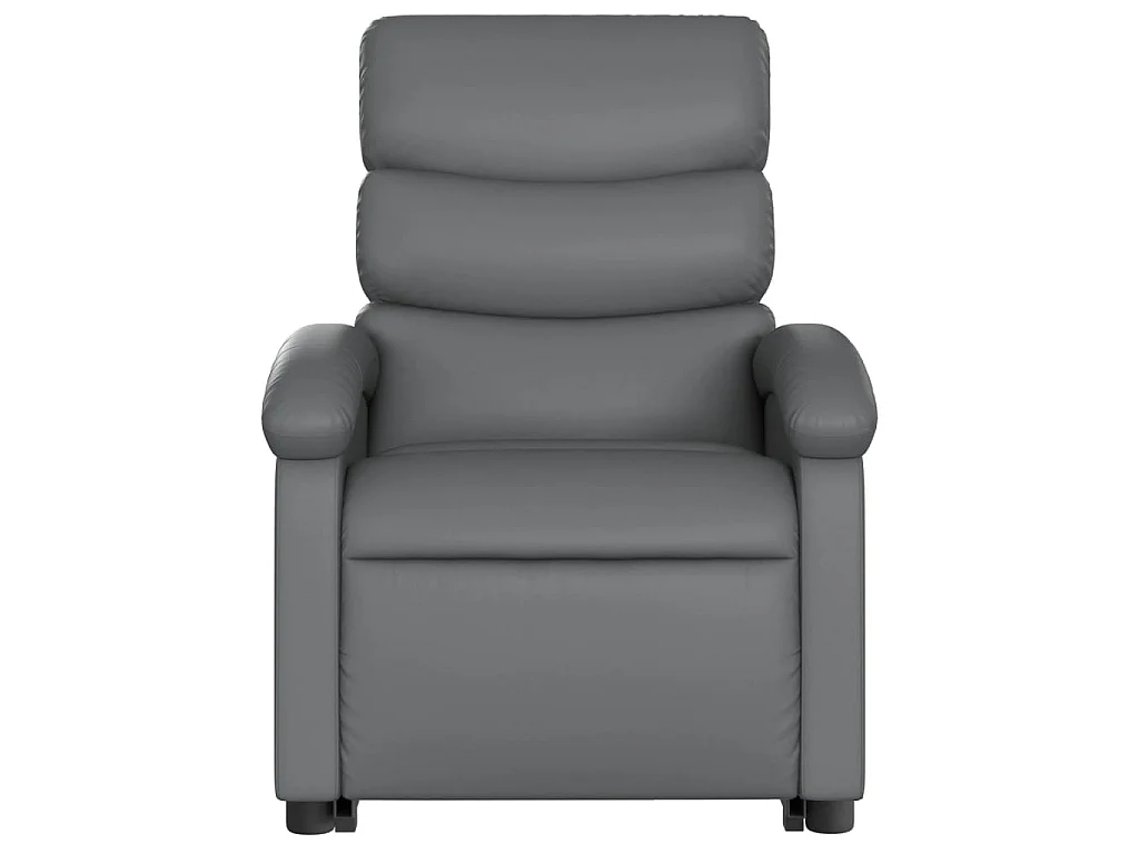 Fauteuil inclinable électrique gris similicuir