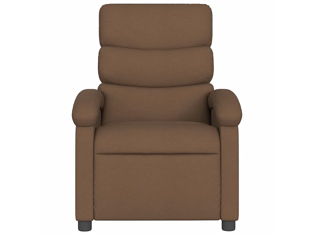 Fauteuil inclinable électrique Marron Tissu