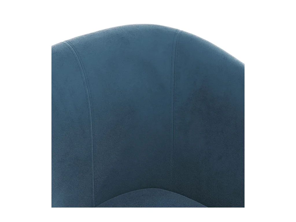 Sillón con taburete terciopelo azul oscuro