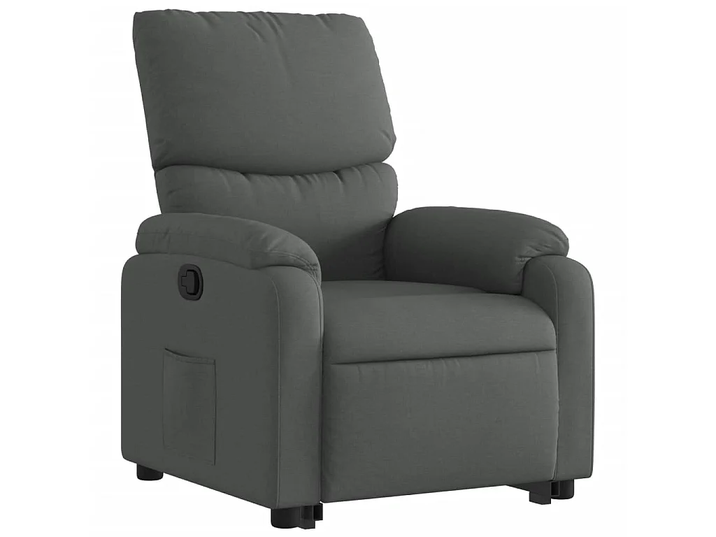 Fauteuil inclinable Gris foncé Tissu