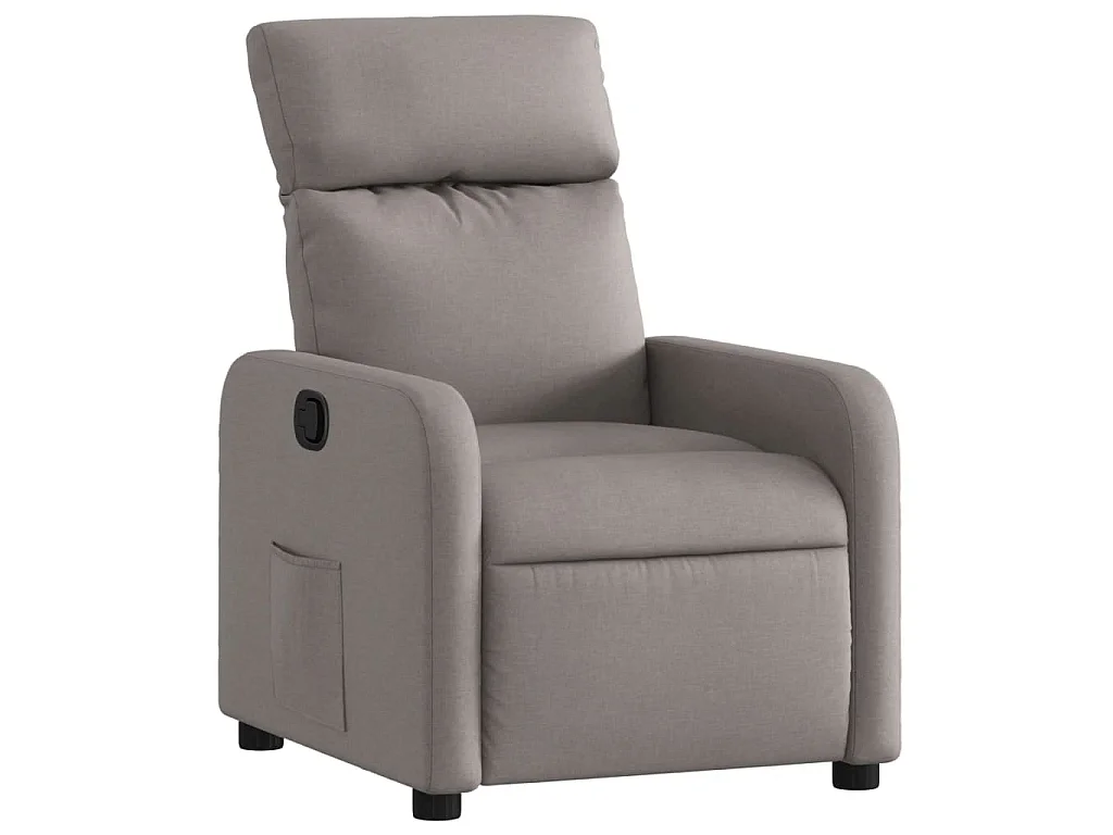 Relaxsessel Taupe Stoff