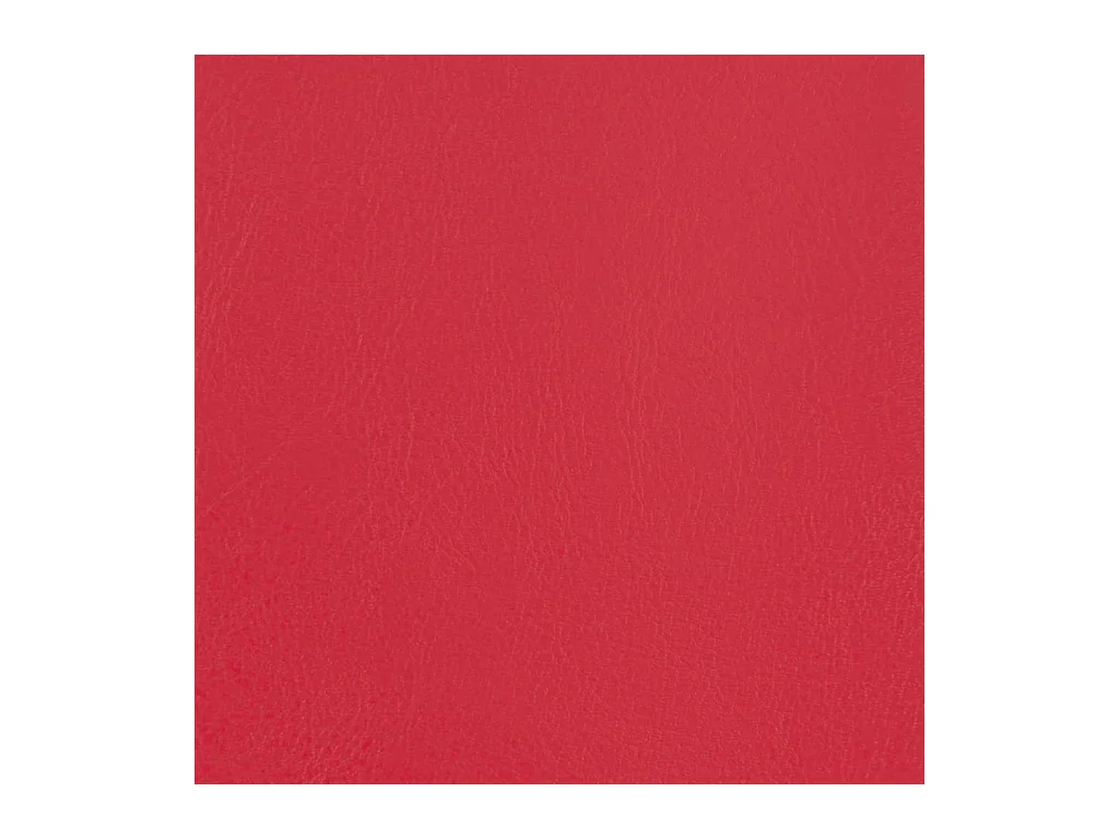 Fauteuil avec repose-pied rouge similicuir