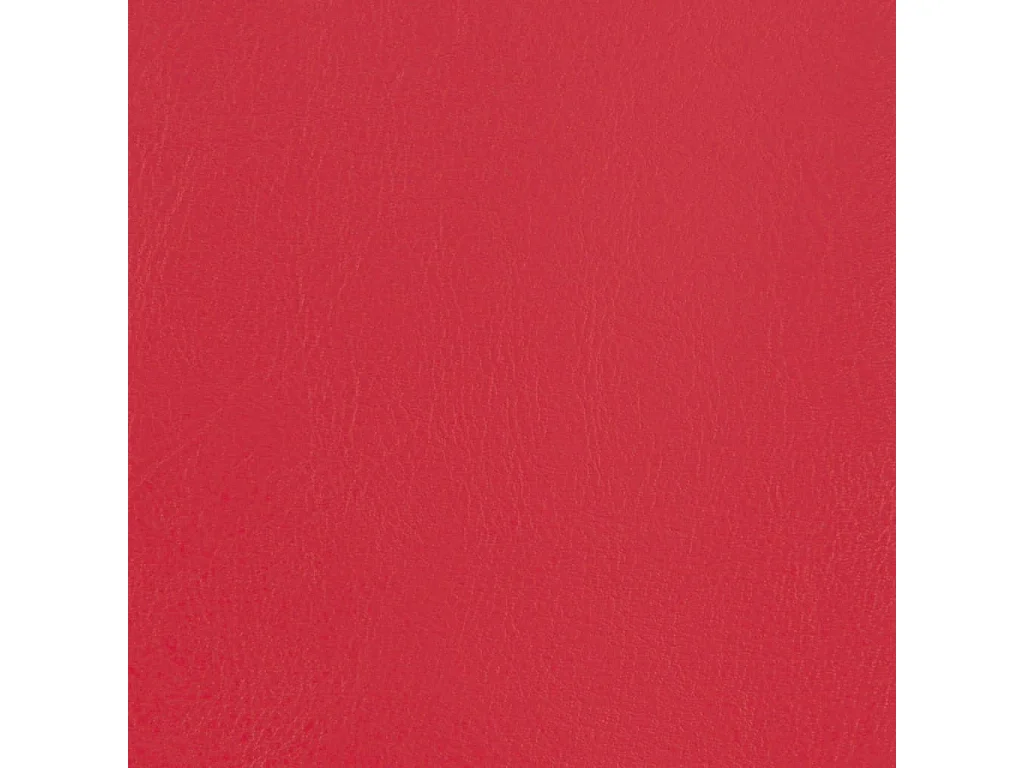 Fauteuil avec repose-pied rouge similicuir