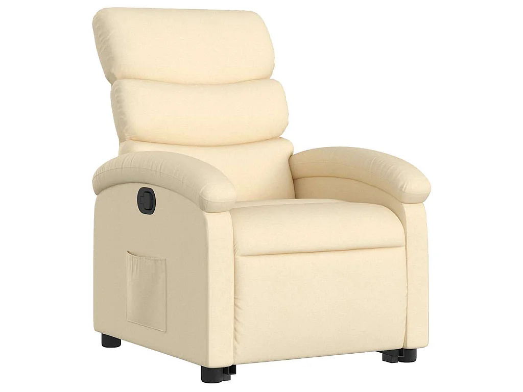 Relaxsessel mit Aufstehhilfe Creme Stoff