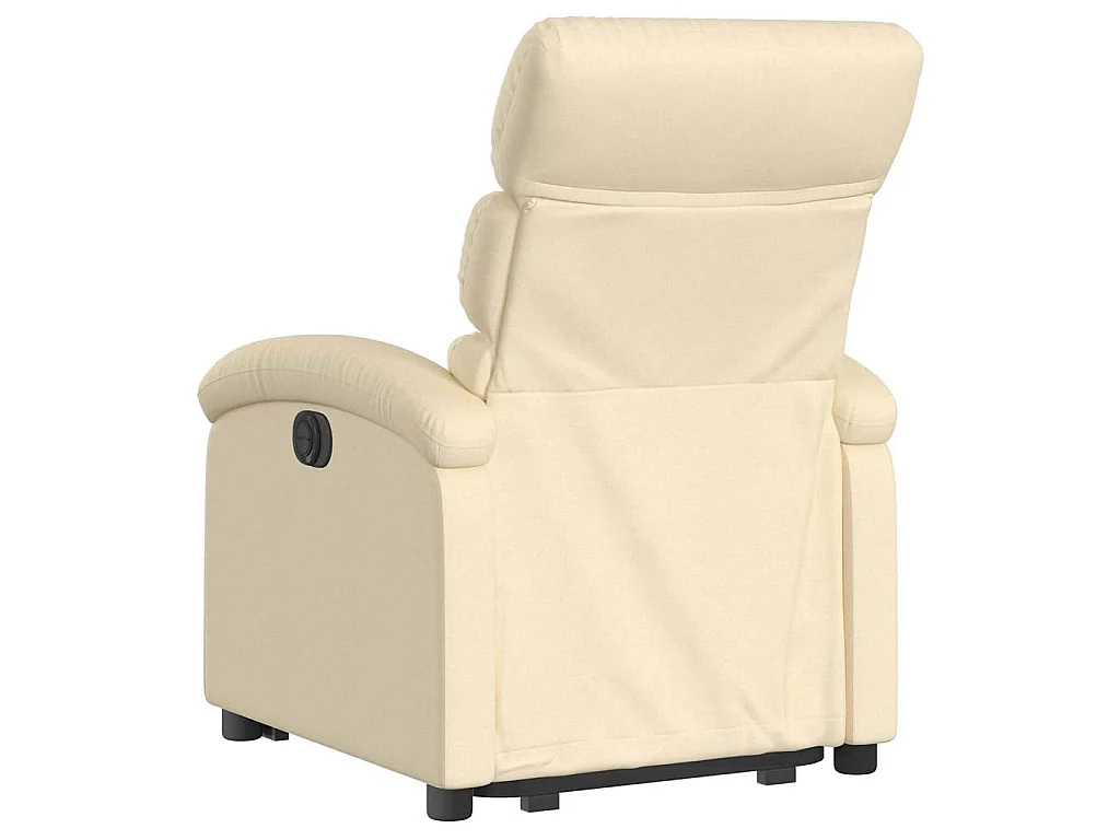 Relaxsessel mit Aufstehhilfe Creme Stoff