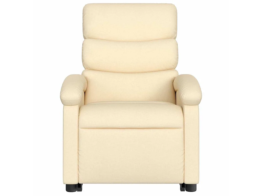 Relaxsessel mit Aufstehhilfe Creme Stoff