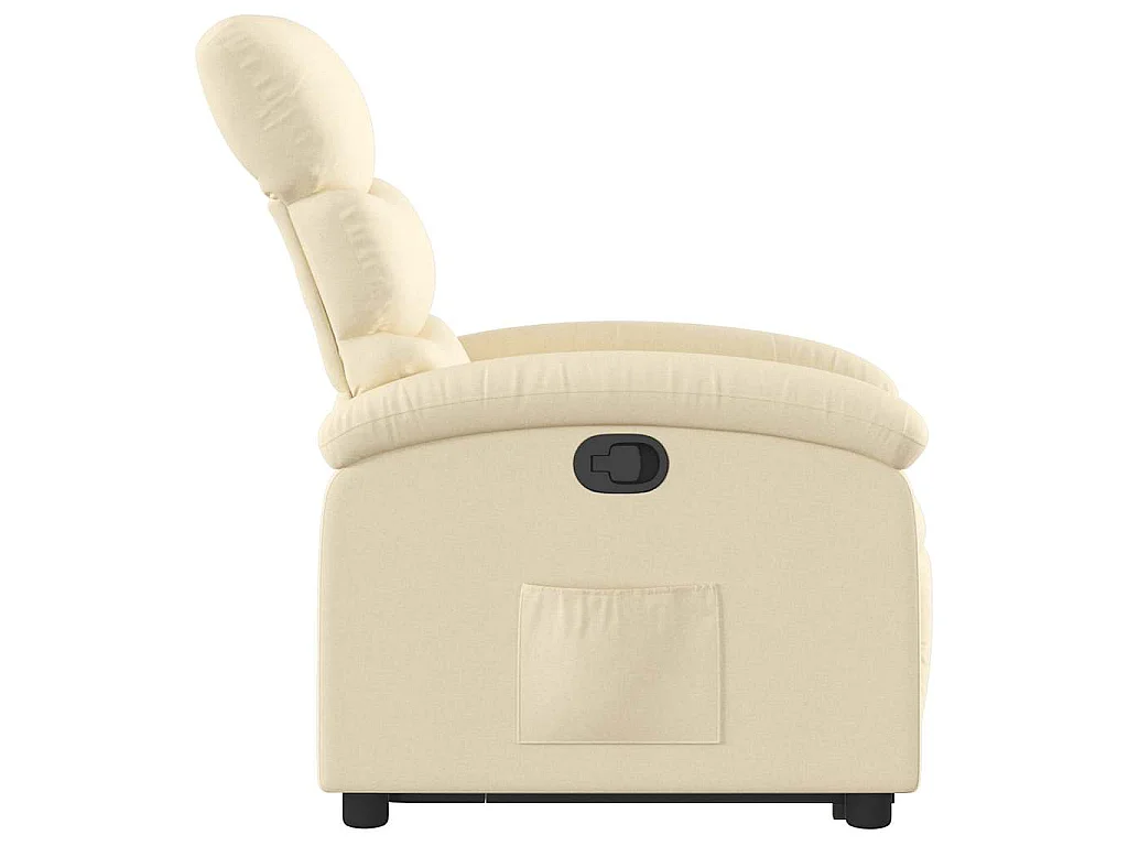 Relaxsessel mit Aufstehhilfe Creme Stoff