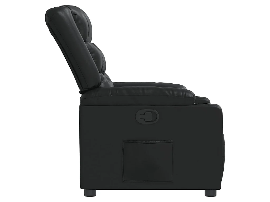 Fauteuil inclinable Noir Similicuir