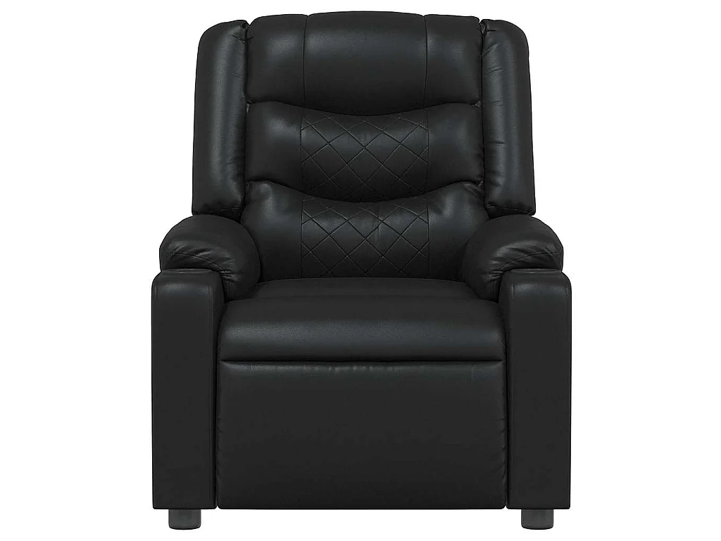 Fauteuil inclinable Noir Similicuir