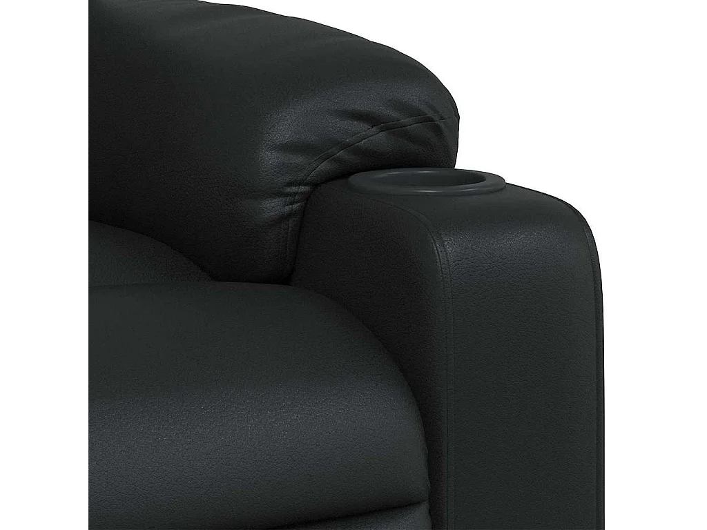 Fauteuil inclinable Noir Similicuir