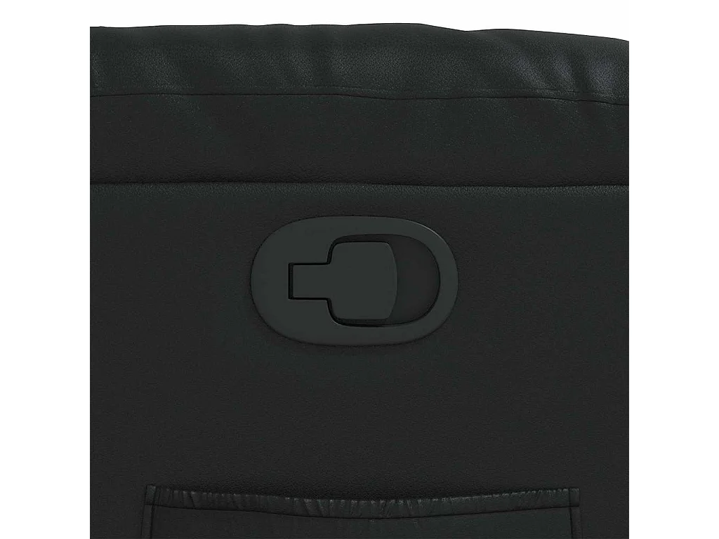 Fauteuil inclinable Noir Similicuir