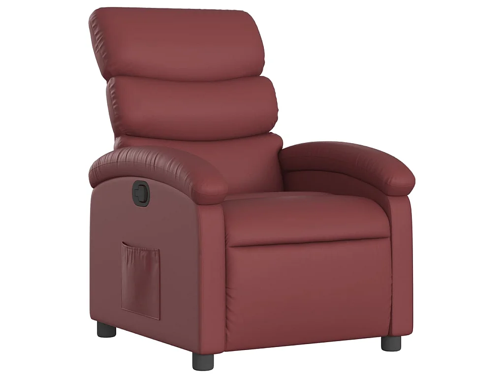 Fauteuil inclinable Rouge bordeaux Similicuir