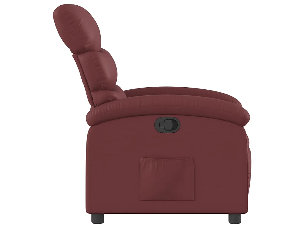 Fauteuil inclinable Rouge bordeaux Similicuir