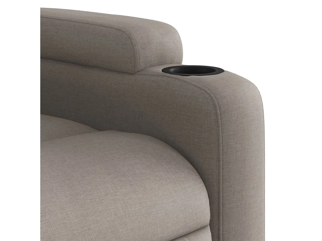 Relaxsessel Taupe Stoff