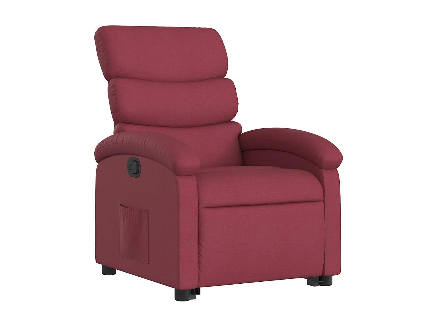 Fauteuil inclinable rouge bordeaux tissu
