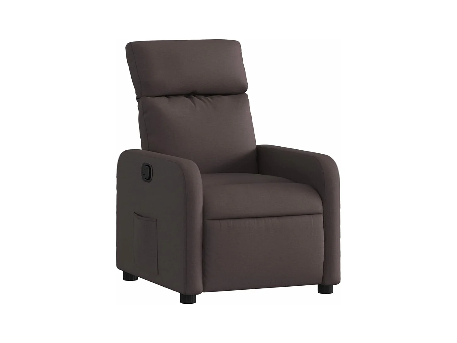 Fauteuil inclinable Marron foncé Tissu