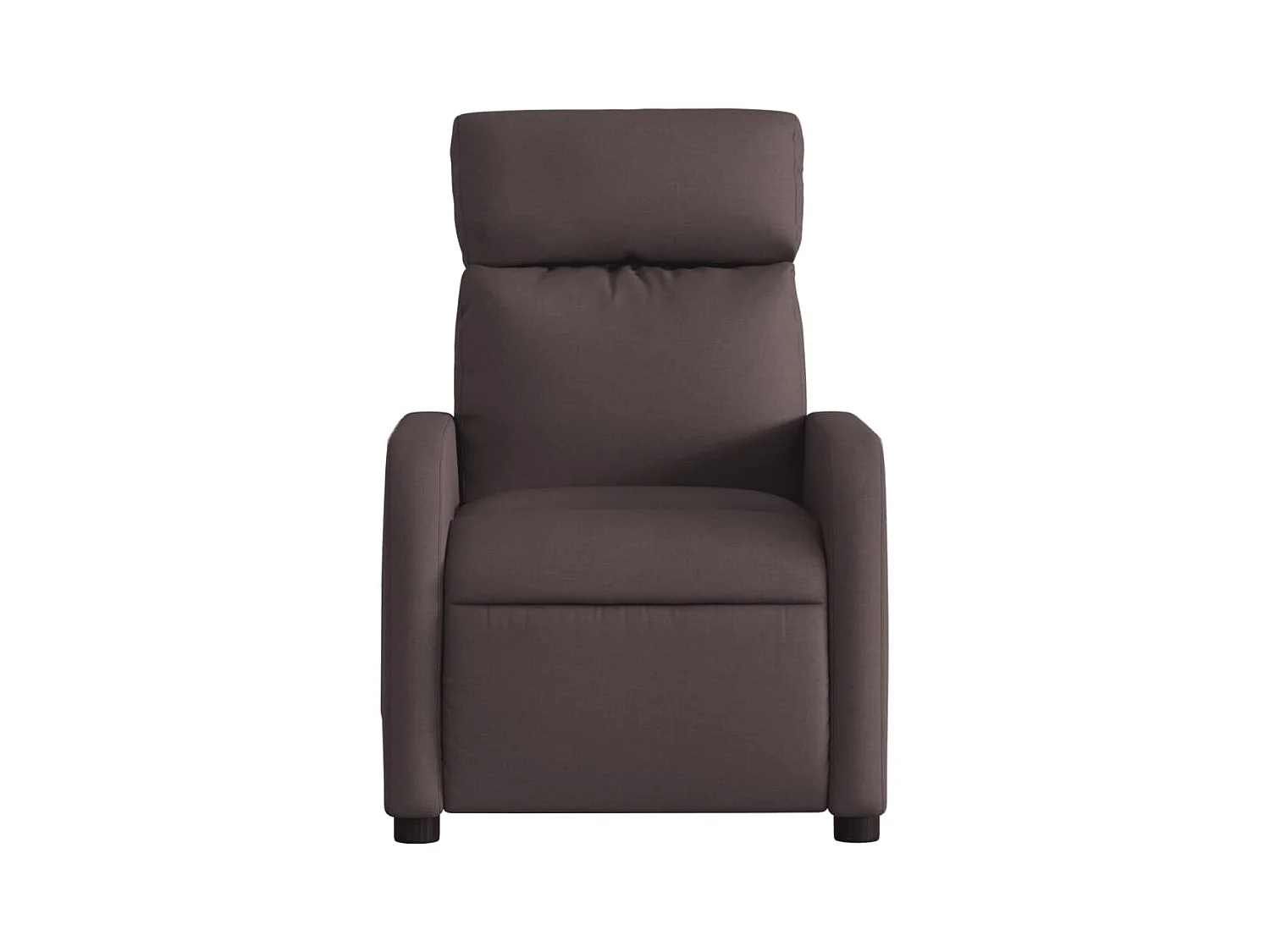 Fauteuil inclinable Marron foncé Tissu