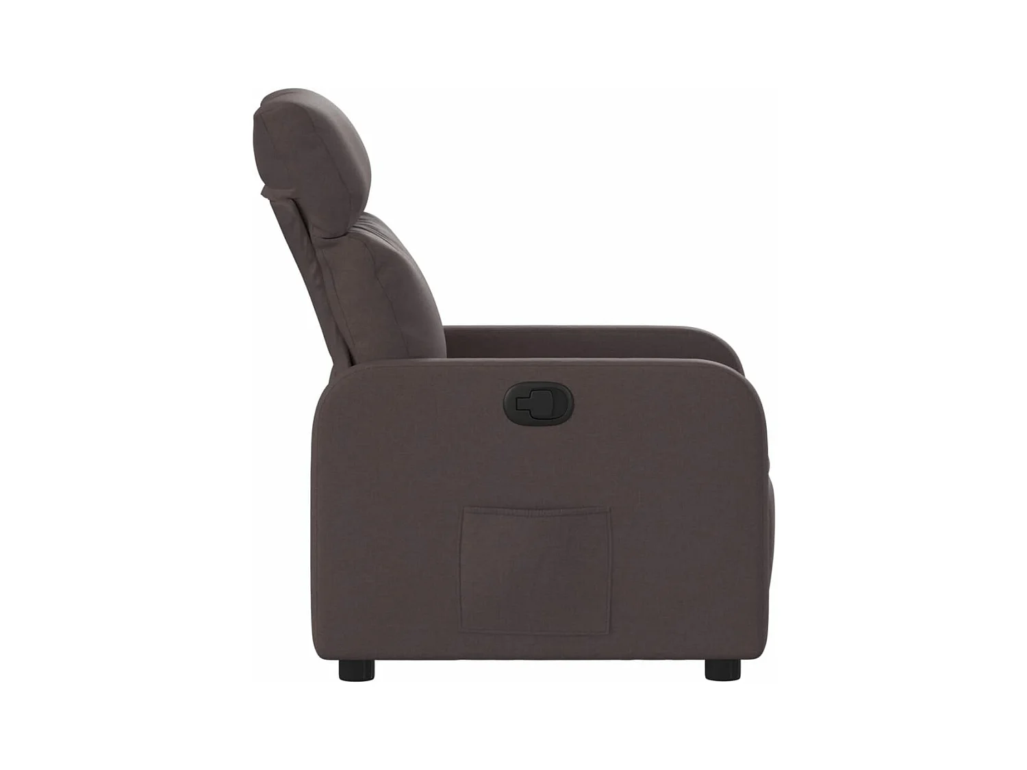 Fauteuil inclinable Marron foncé Tissu