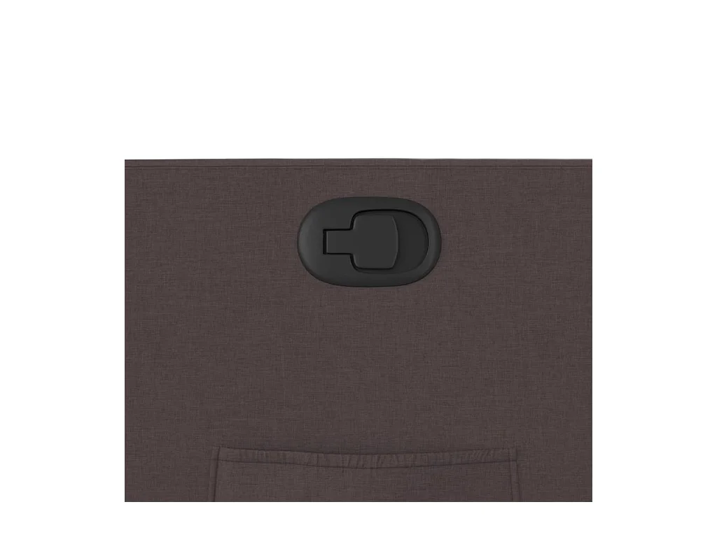 Fauteuil inclinable Marron foncé Tissu