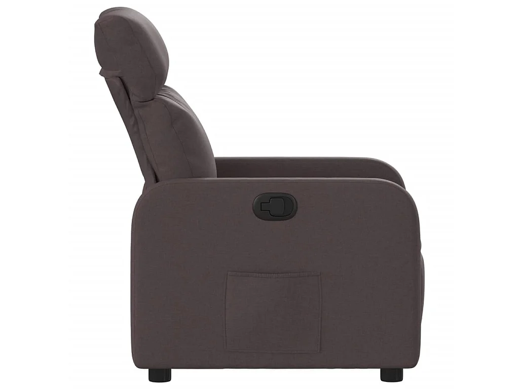 Fauteuil inclinable Marron foncé Tissu