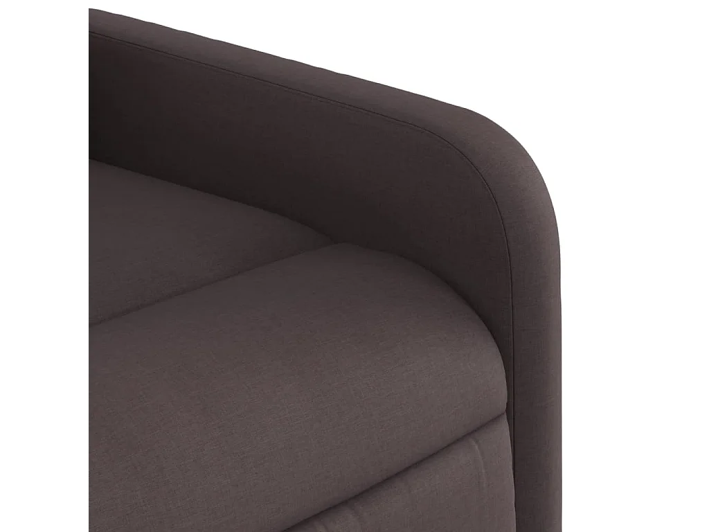 Fauteuil inclinable Marron foncé Tissu