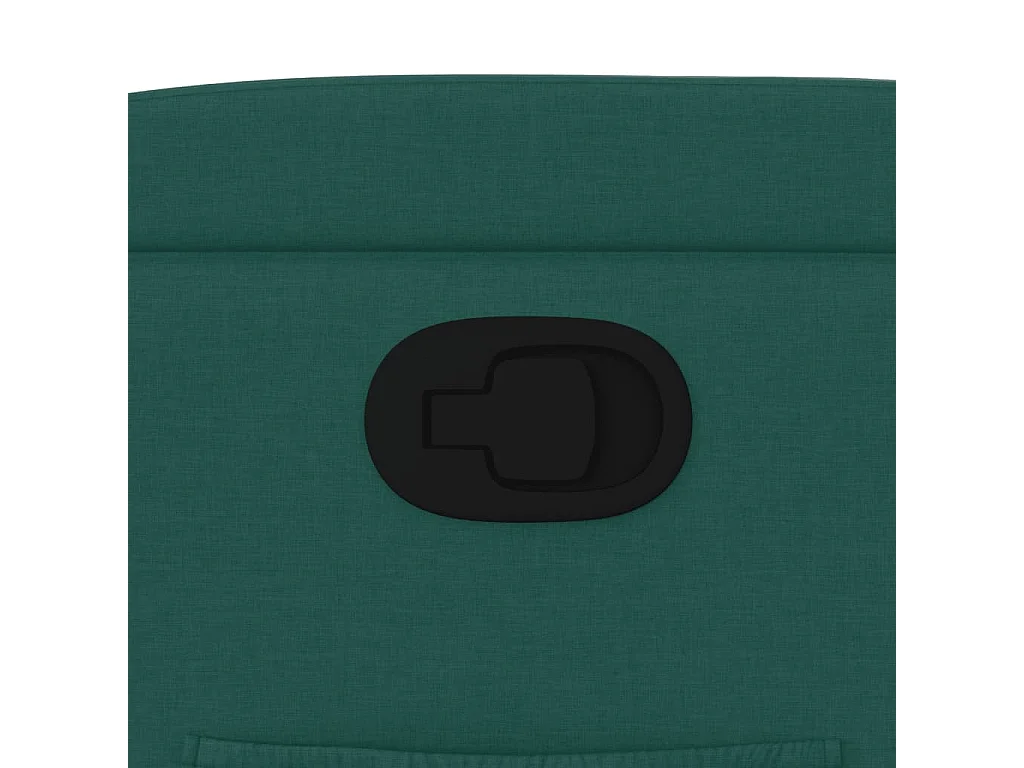 Fauteuil inclinable Vert foncé Tissu