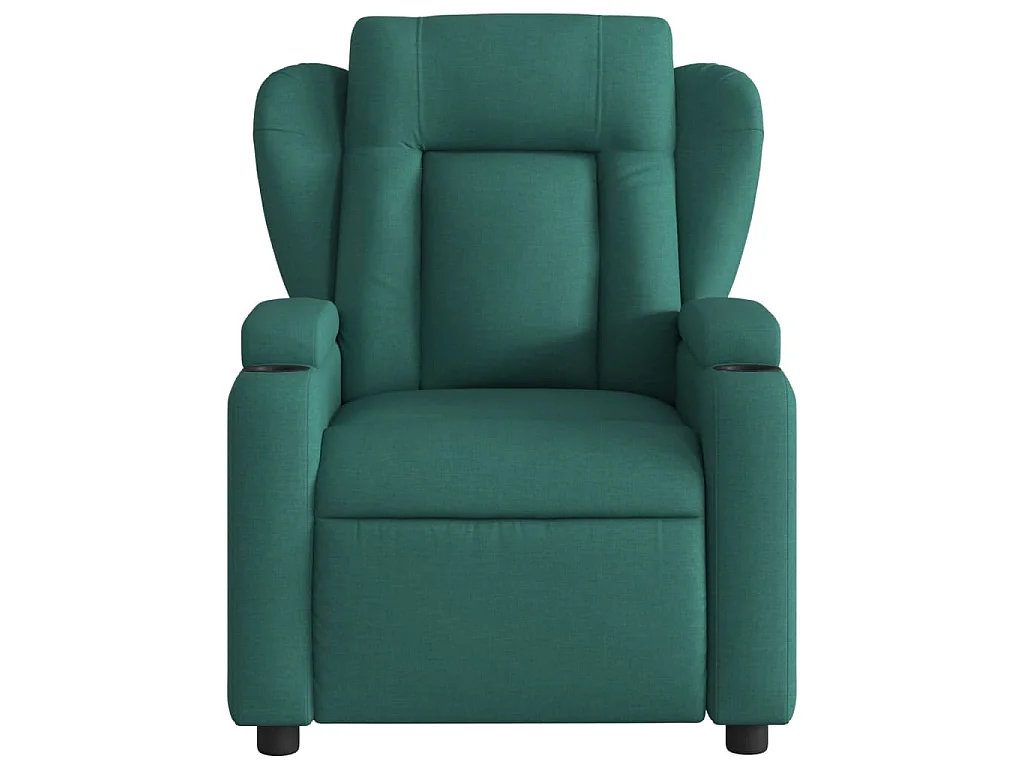 Fauteuil inclinable Vert foncé Tissu