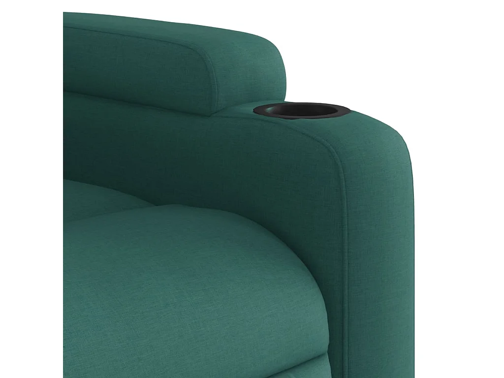 Fauteuil inclinable Vert foncé Tissu