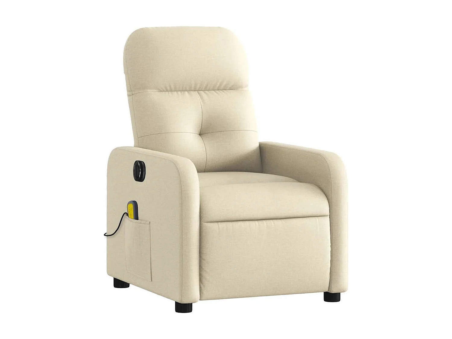 Massagesessel Elektrisch Creme Stoff