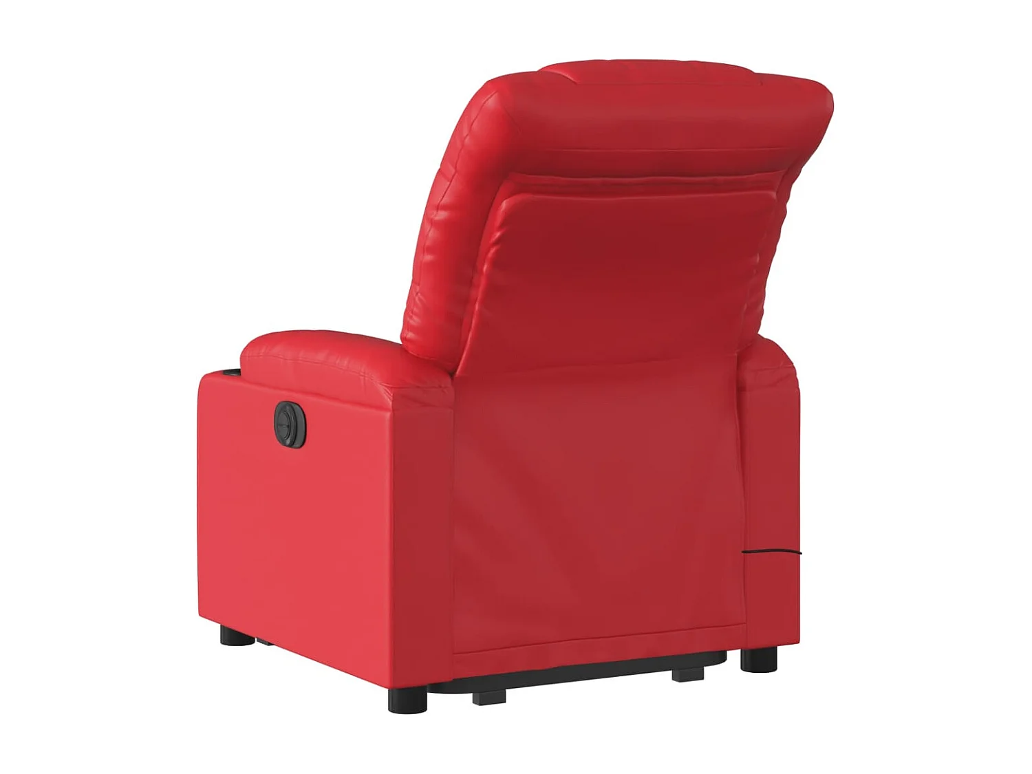 Poltrona Alzapersona Reclinabile Elettrica Rossa in Similpelle