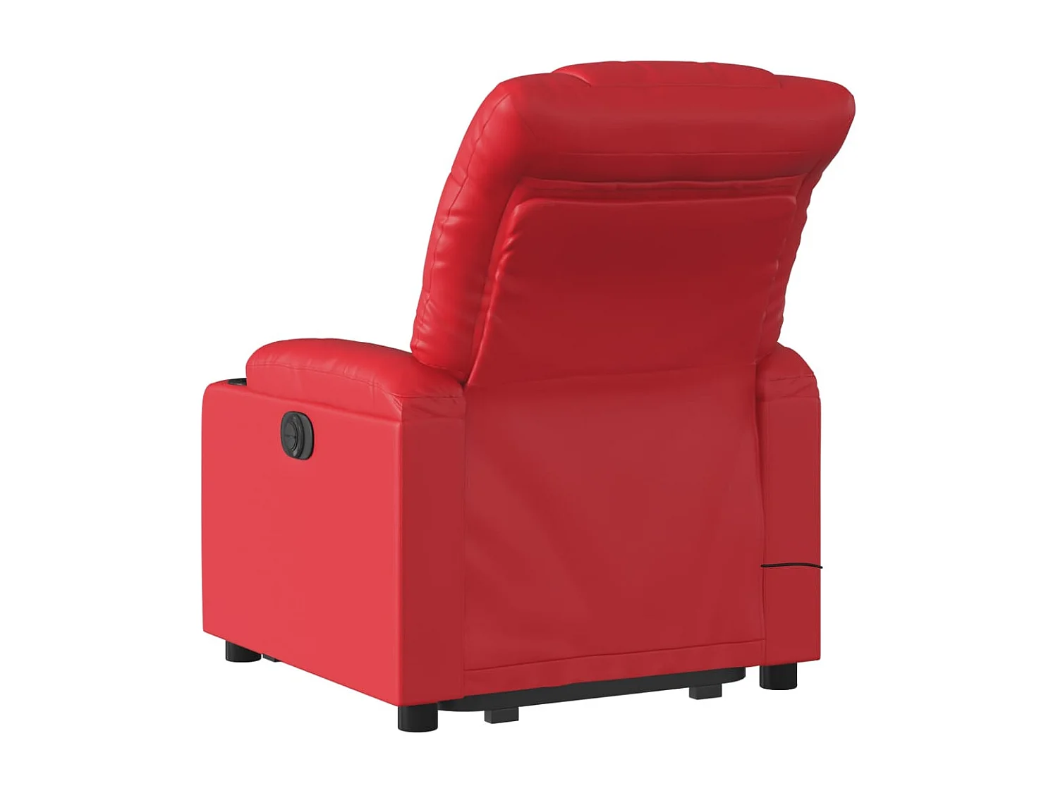 Poltrona Alzapersona Reclinabile Elettrica Rossa in Similpelle