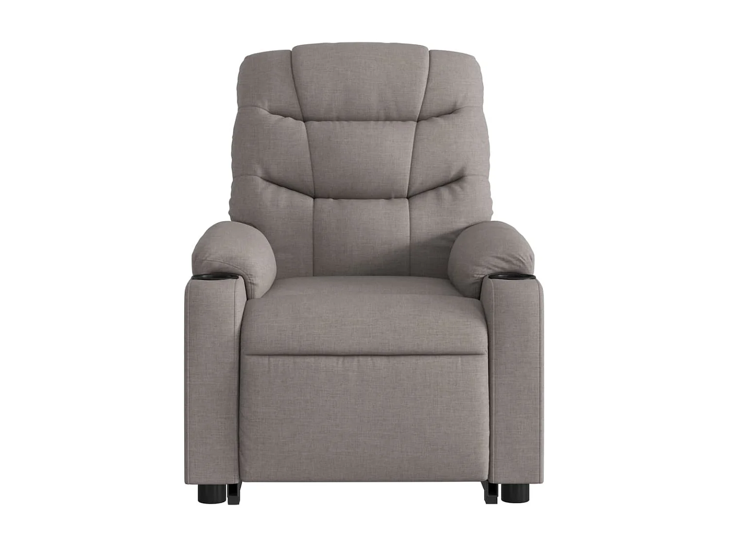 Fauteuil inclinable taupe tissu