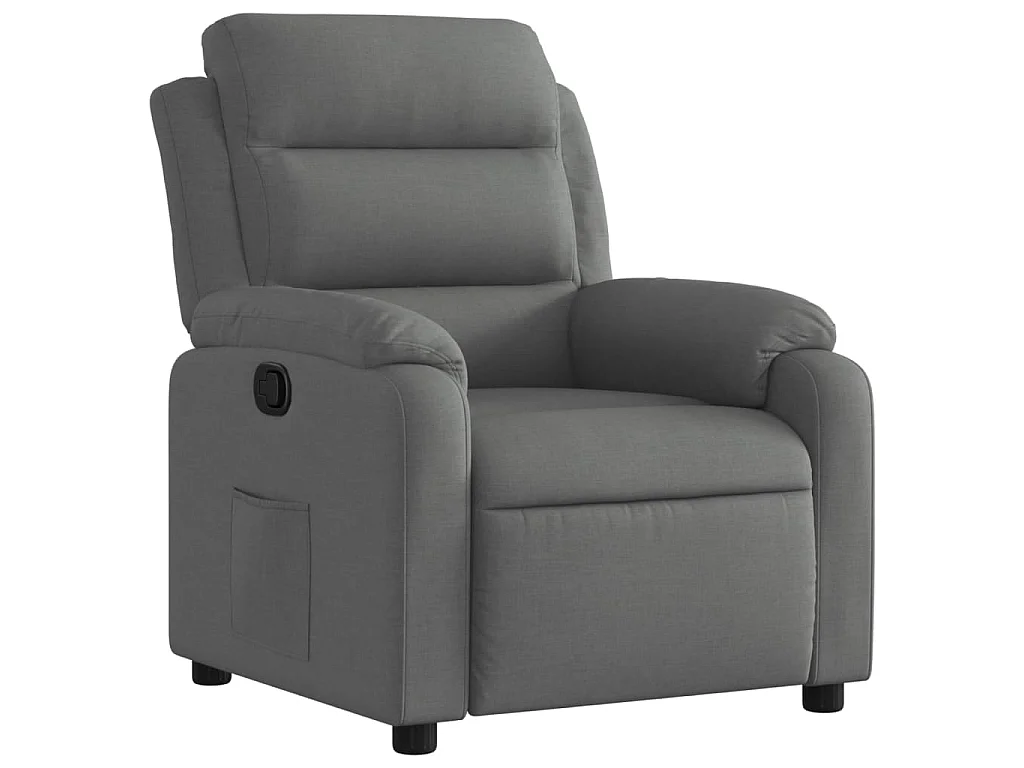 Fauteuil inclinable Gris foncé Tissu