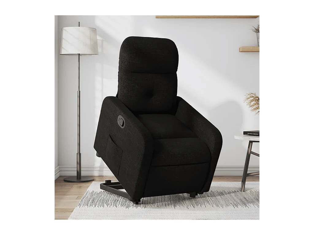 Fauteuil inclinable noir tissu