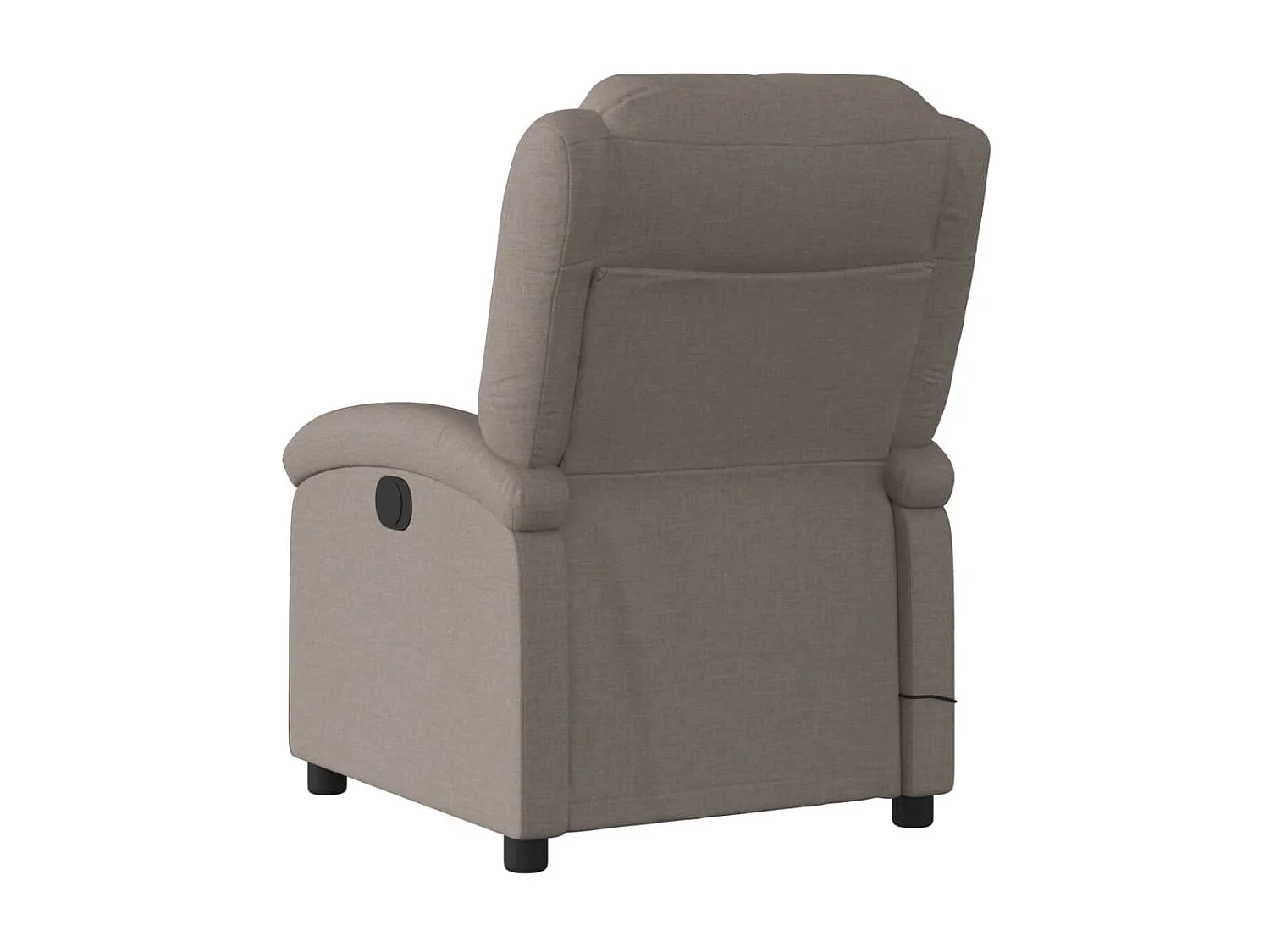 Fauteuil de massage inclinable électrique Taupe Tissu