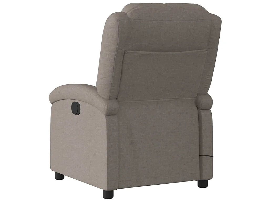 Massagesessel Elektrisch Taupe Stoff