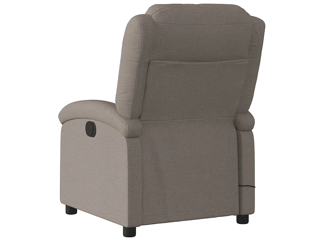 Massagesessel Elektrisch Taupe Stoff