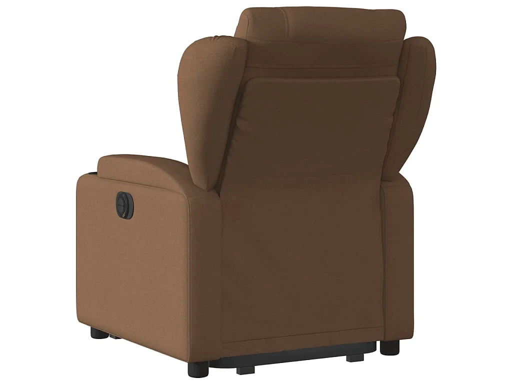 Relaxsessel mit Aufstehhilfe Braun Stoff