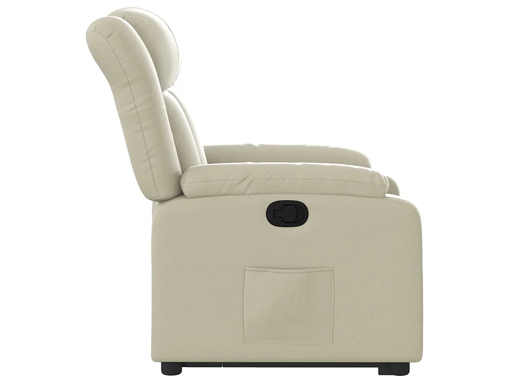 Relaxsessel mit Aufstehhilfe Creme Kunstleder