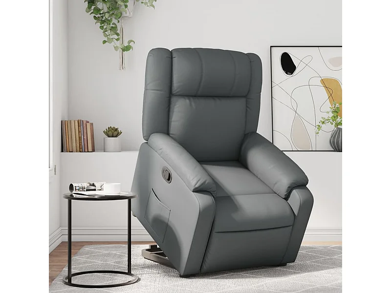 Fauteuil inclinable Gris Similicuir