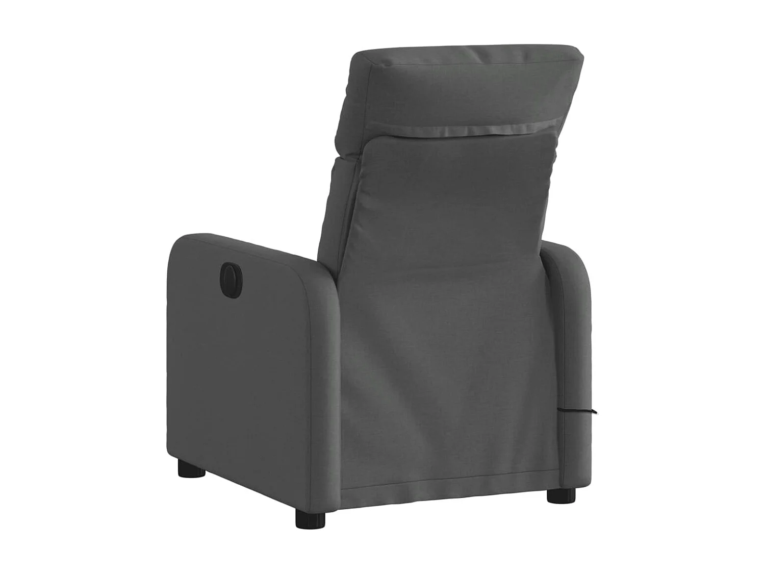 Fauteuil de massage inclinable Gris foncé Tissu