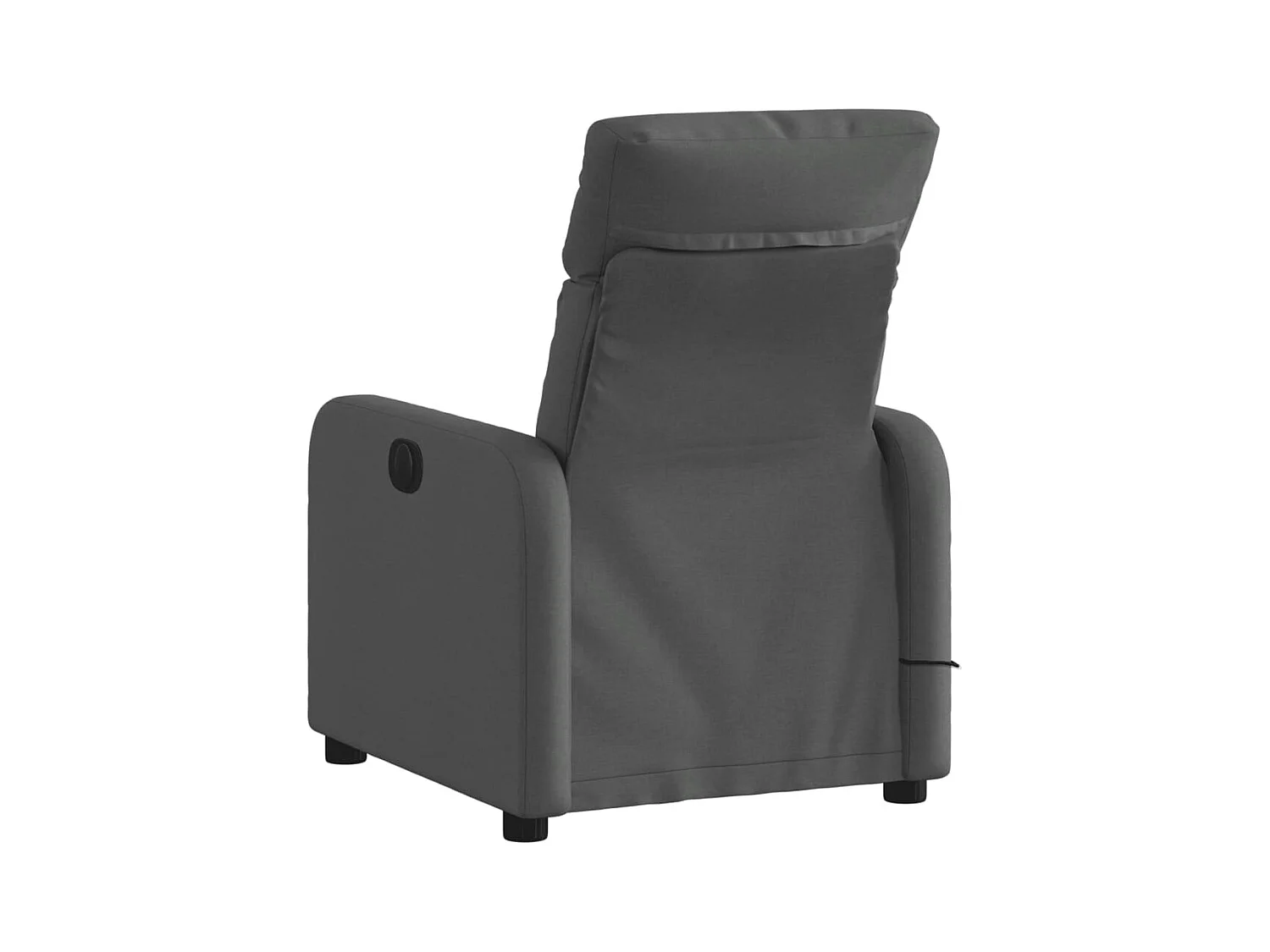 Fauteuil de massage inclinable Gris foncé Tissu