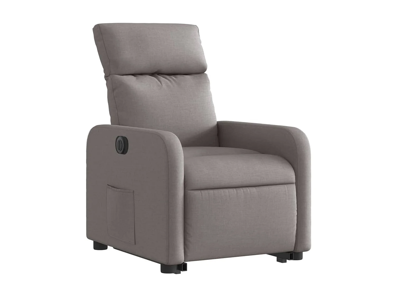 Fauteuil inclinable électrique taupe tissu