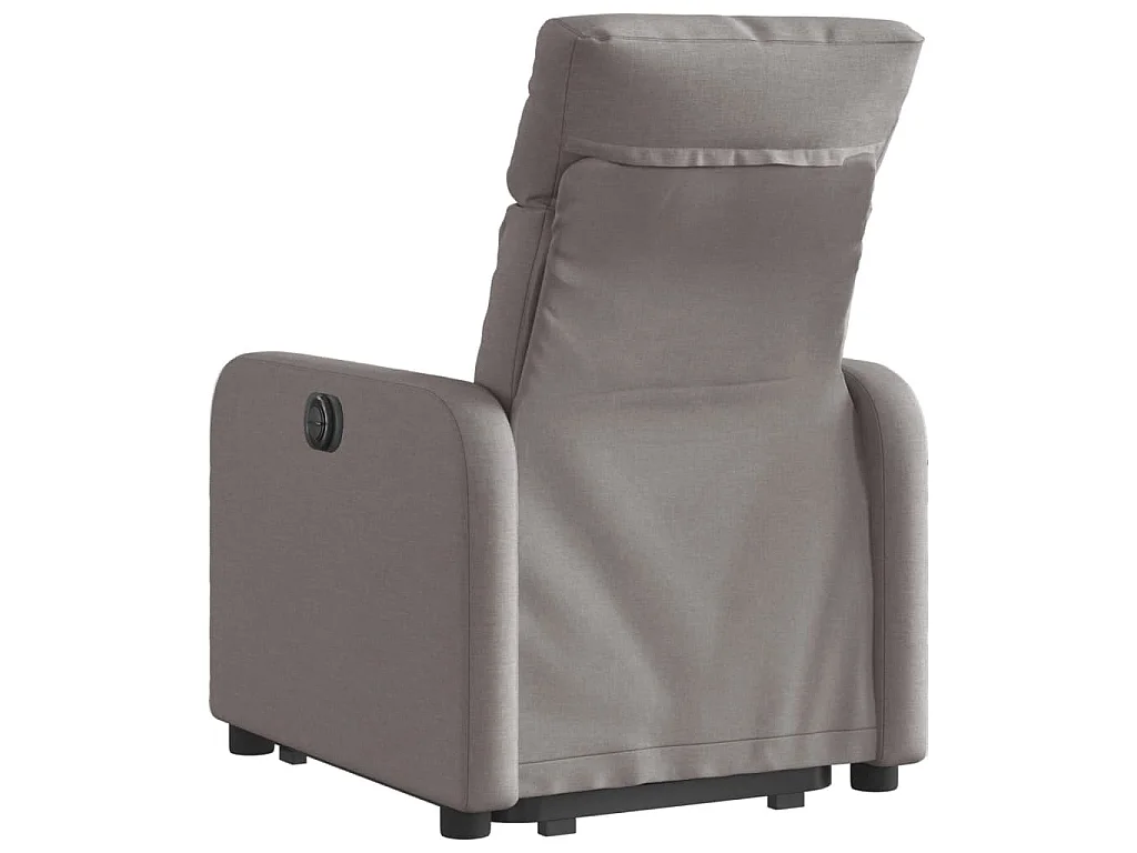 Relaxsessel mit Aufstehhilfe Elektrisch Taupe Stoff