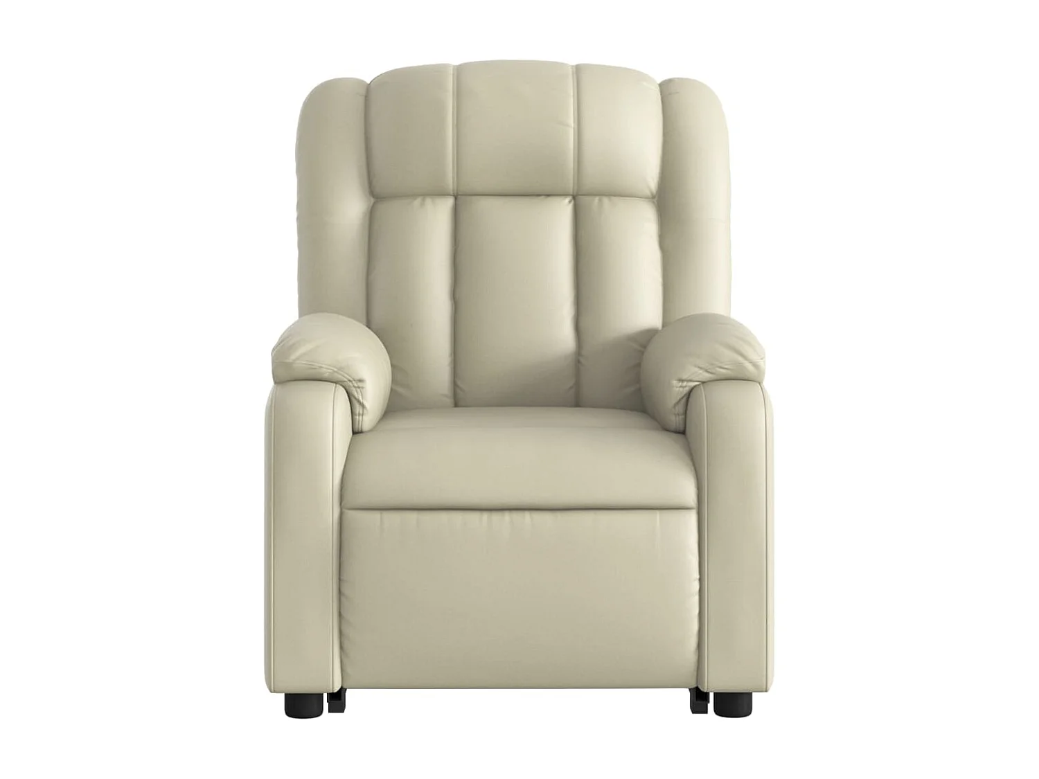 Fauteuil inclinable de massage Crème Similicuir