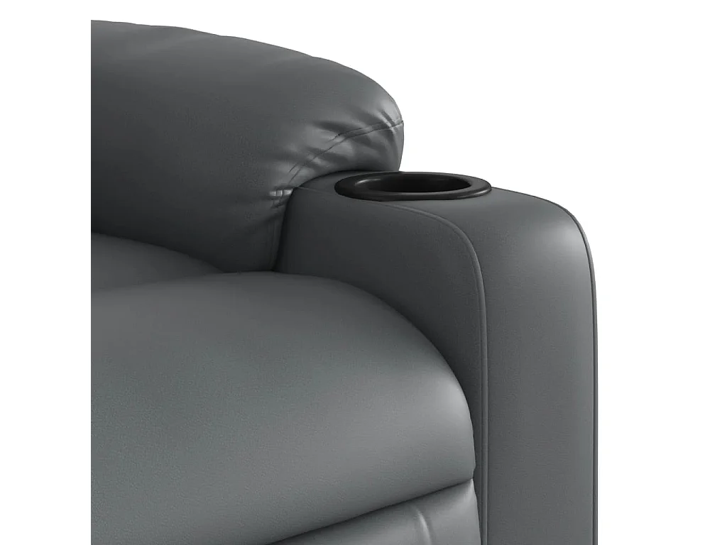 Fauteuil inclinable électrique Gris Similicuir