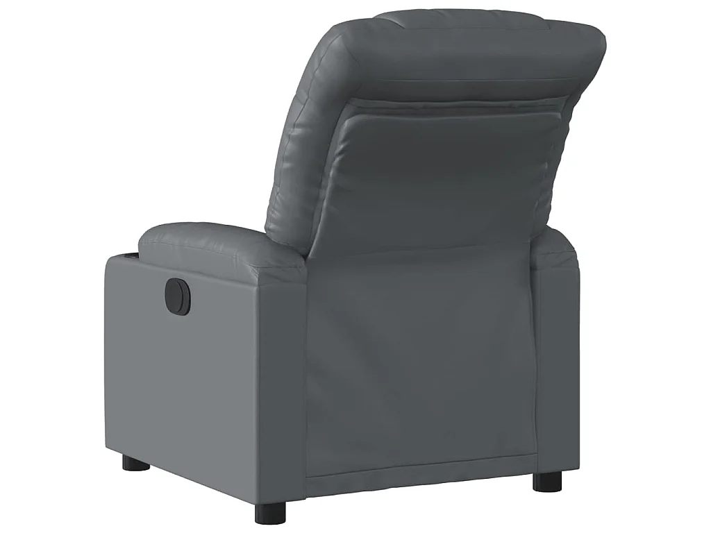 Fauteuil inclinable électrique Gris Similicuir