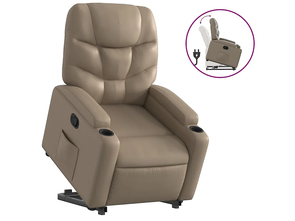 Fauteuil inclinable Cappuccino Similicuir