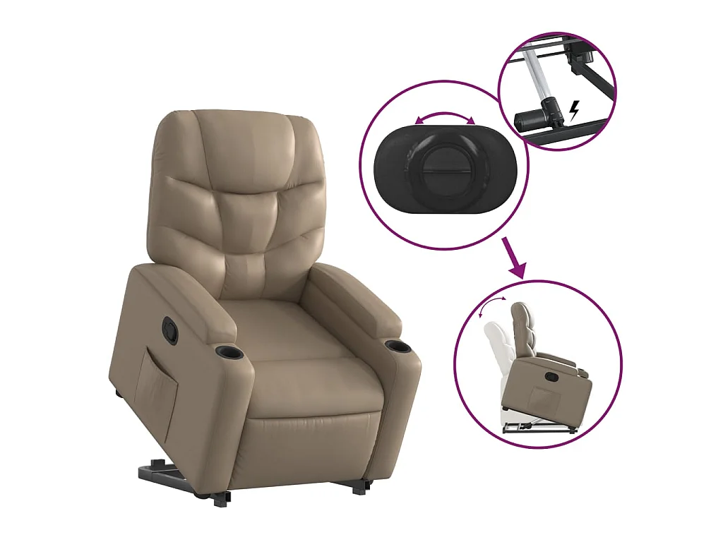 Fauteuil inclinable Cappuccino Similicuir