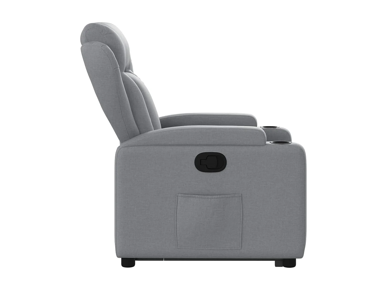 Fauteuil inclinable Gris clair Tissu